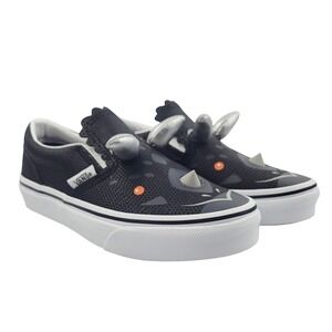 NWot Vans Triceratops Slip On Black Sneakers-‎ Size 13